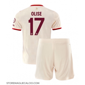 Bayern Munich Michael Olise #17 Maglia Gara Terza Repliche 2024-25 Bambino Maniche Corte